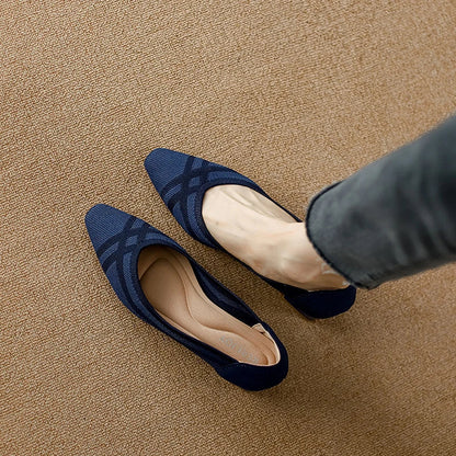 The Olgaine Prague Elastic Stilettos Heels (heel 4 cm)