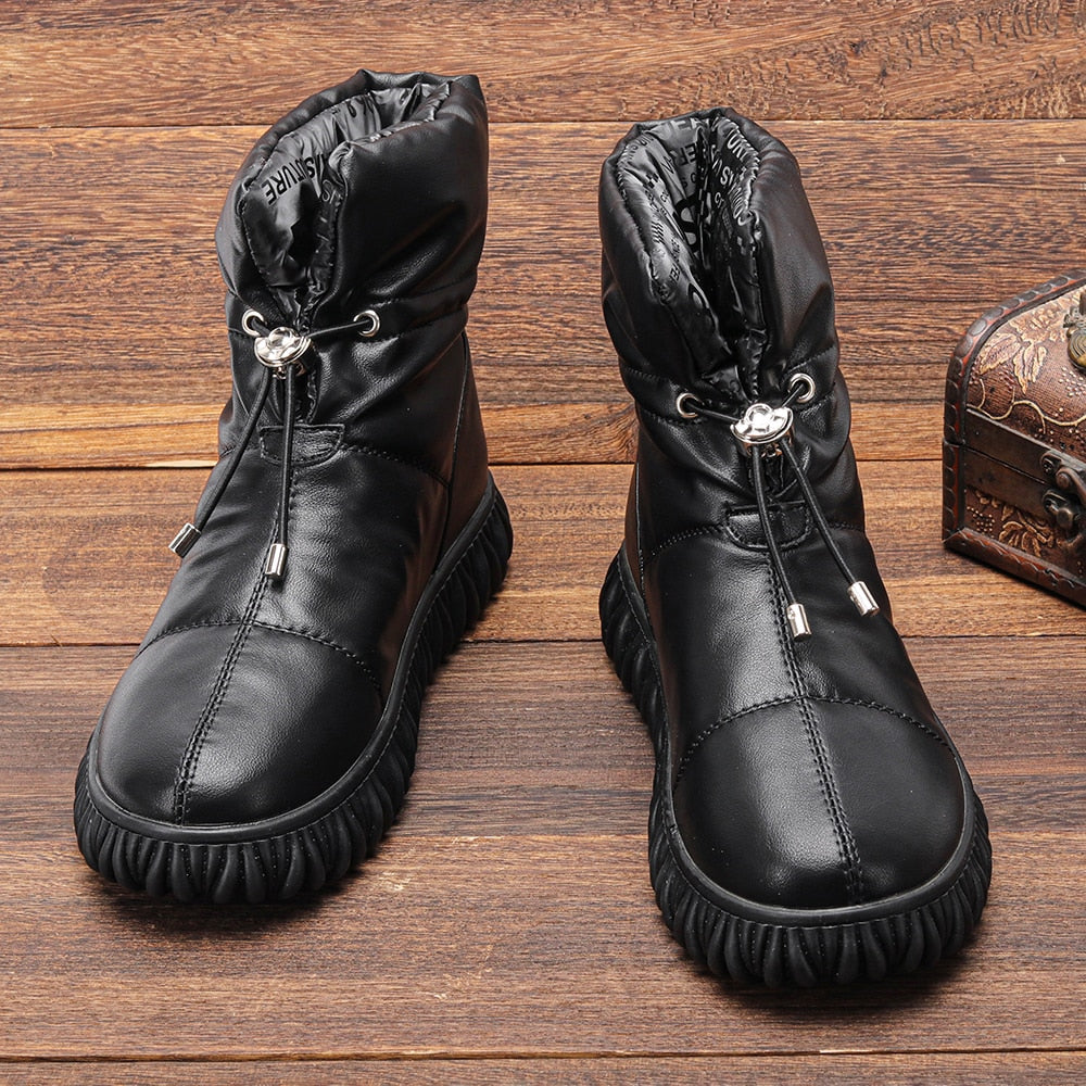 Nuria Waterproof Winter Boots Leather Lined With TPU Sole