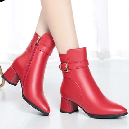 Dortmund Botim Genuine Leather Shoes With Fur Lining