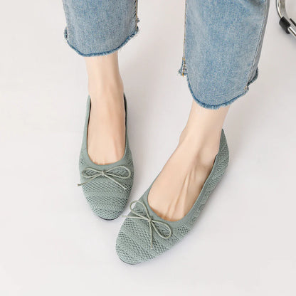 The Tasié Bordeaux Elastic Ballet Flats (heel 1 cm)