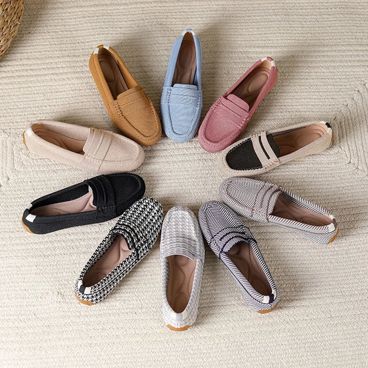 The Mirelle Copenhagen Chevron Loafers (heel 1 cm)