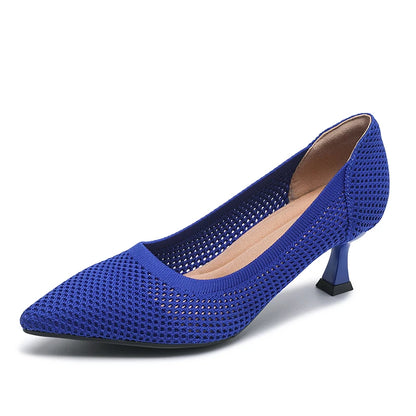 The Dynamique Monaco Pointed Knit Slingbacks (heel 6 cm)
