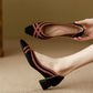 The Olgaine Prague Elastic Stilettos Heels (heel 4 cm)