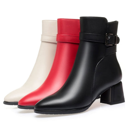 Dortmund Botim Genuine Leather Shoes With Fur Lining