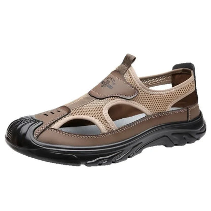 Muscat - Lightweight Mesh & Leather Hybrid Sandals for Men