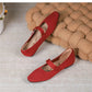 The Mollita Lisbon Elastic Ballet Flats (heel 1 cm)