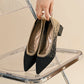 The Élégance Cannes Pointed Knit Pumps (heel 3.5 cm)