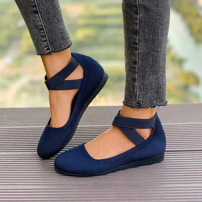The Naffy Capri Orthoflex Knit Flats (heel 1 cm)