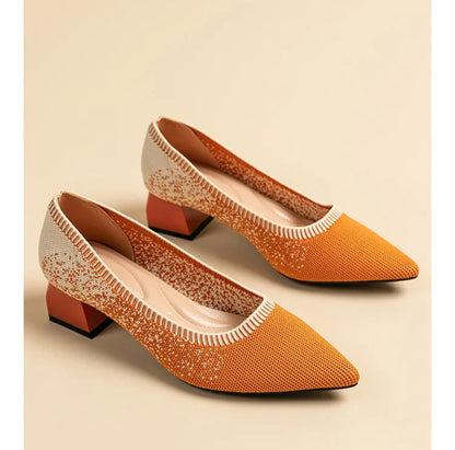 The Élégance Cannes Pointed Knit Pumps (heel 3.5 cm)