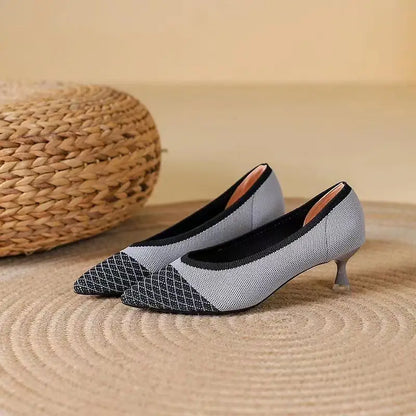 The Juliana Vienna Pointed Knit Pumps (heel 3 cm)