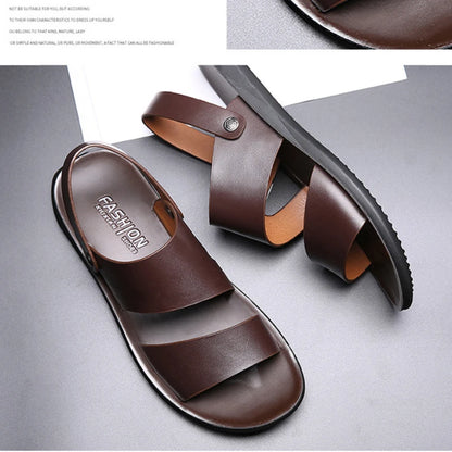 Tangier Leather Sandals for Men – Double Strap Slingback Design