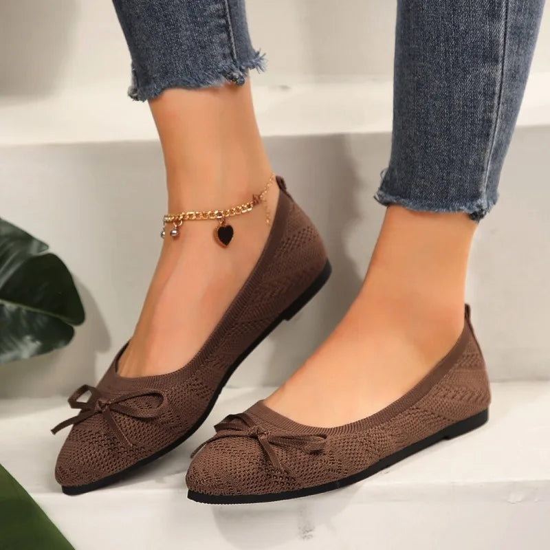 The Esiadra Elastic Ballet Flats (heel 1 cm)