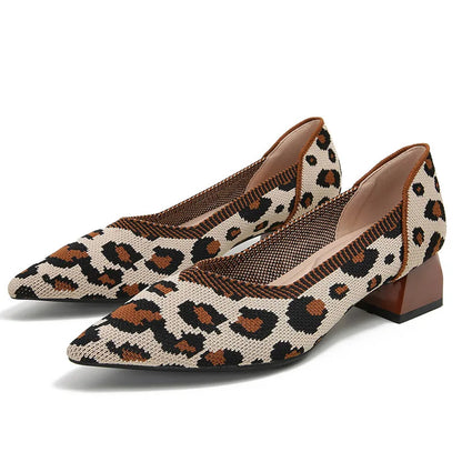 The Structure Basic Pointed Knit Pumps (heel 3.5 cm)