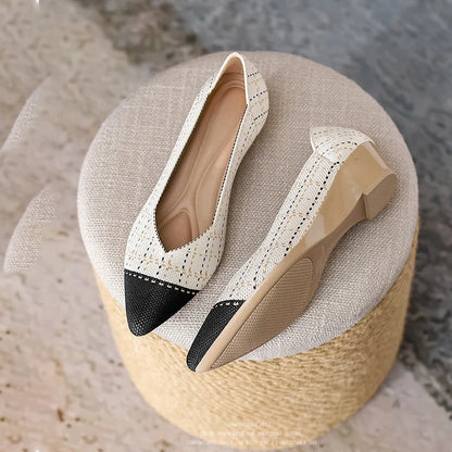 The Élan™ Vienna Pointed Wedge Knit Pumps (heel 4 cm)
