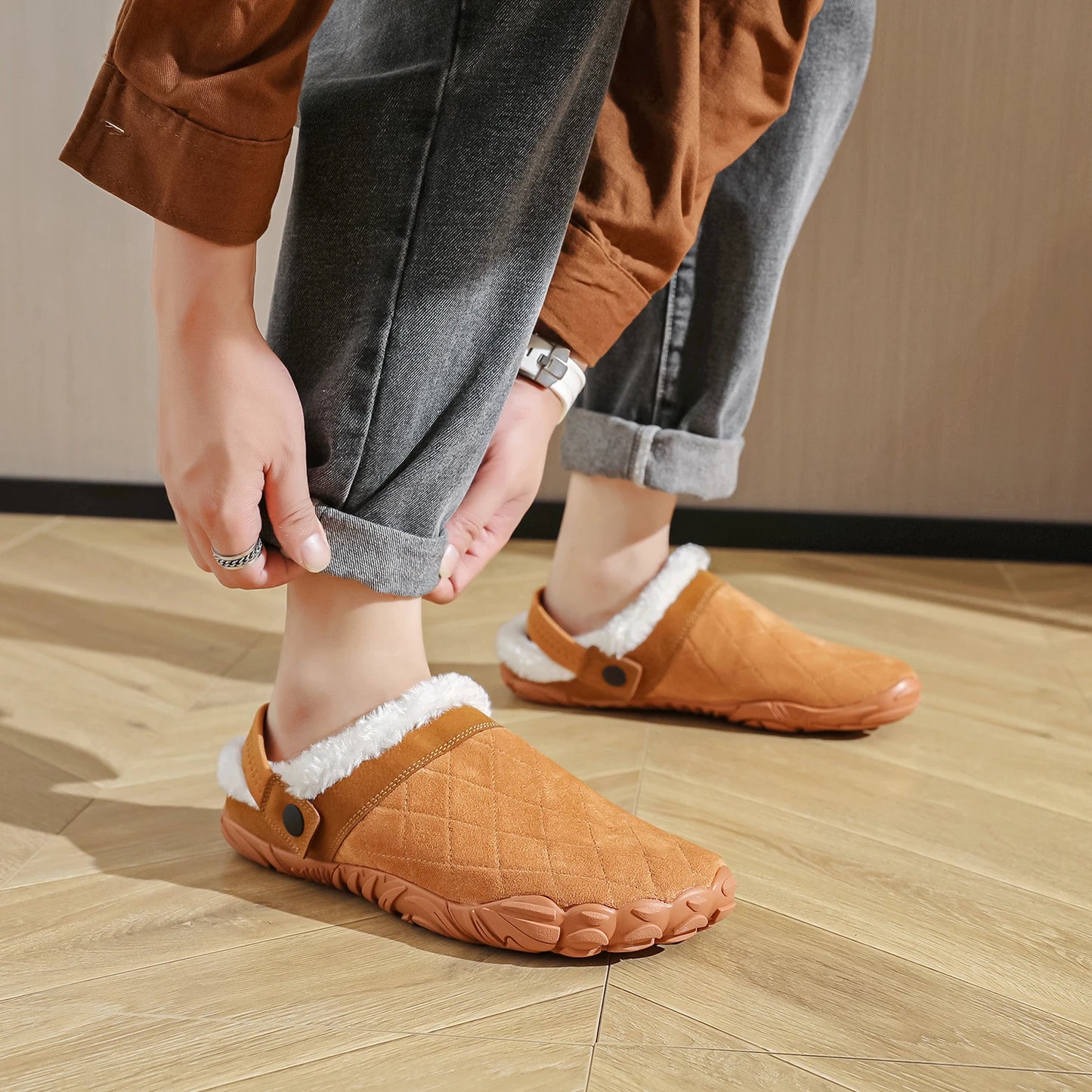 Alpine Cozy Barefoot Slippers