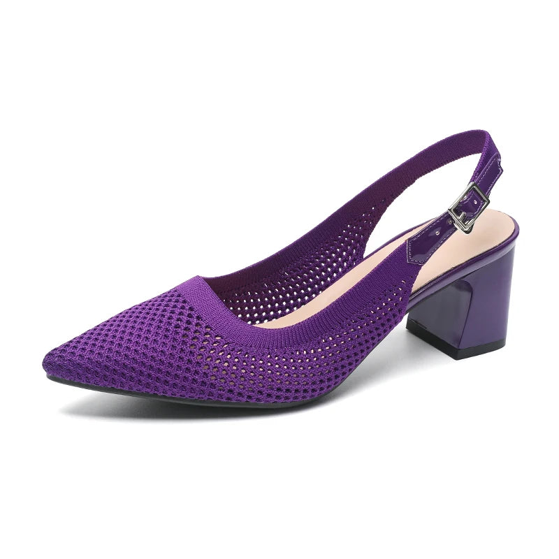 The Audace™ Milano Slingback Knit Pumps (heel 6 cm)