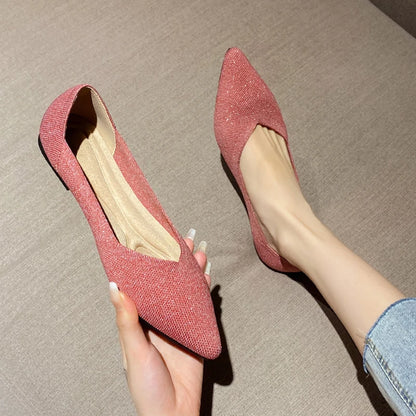 The Celesta Monte Carlo Shimmer Knit Flats (heel 1 cm) Special Collection ✨