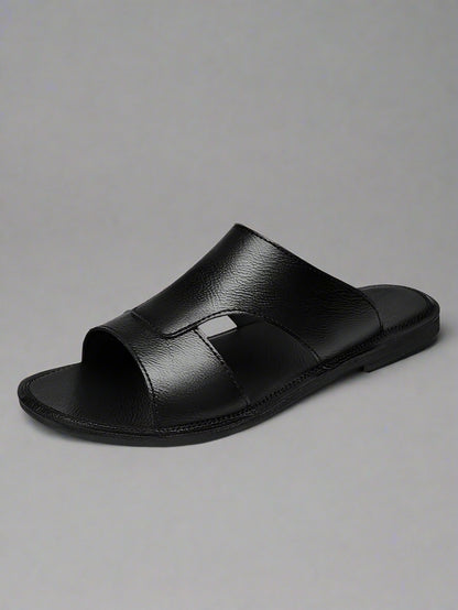 Riyadh - Leather Slide Sandals for Men Minimalist & Structured