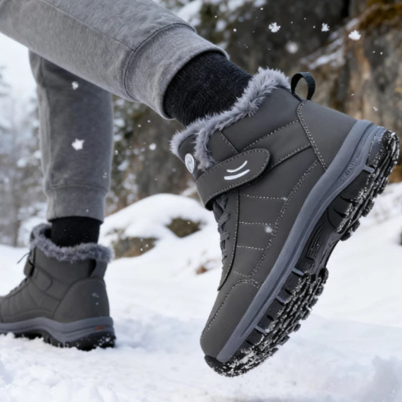 Feet In The Clouds LQEBK Cozy Snow Boots For Men NonSlip