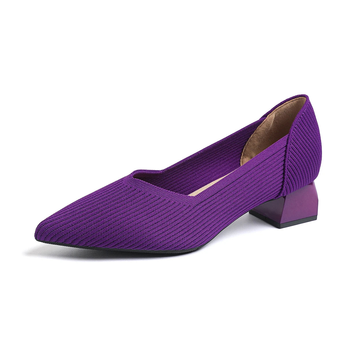 The Structure Basic Pointed Knit Pumps (heel 3.5 cm)