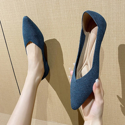 The Celesta Monte Carlo Shimmer Knit Flats (heel 1 cm) Special Collection ✨