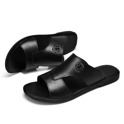 Riyadh - Leather Slide Sandals for Men Minimalist & Structured