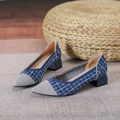 The Structure Milano Pointed Knit Pumps (heel 3.5 cm)